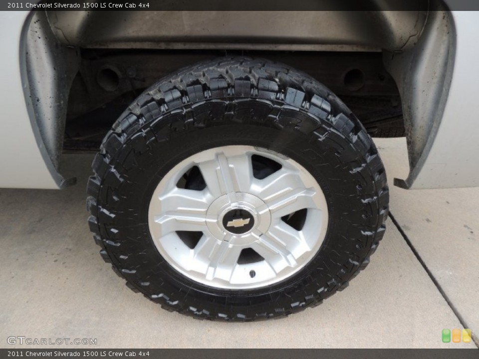 2011 Chevrolet Silverado 1500 LS Crew Cab 4x4 Wheel and Tire Photo #82525304