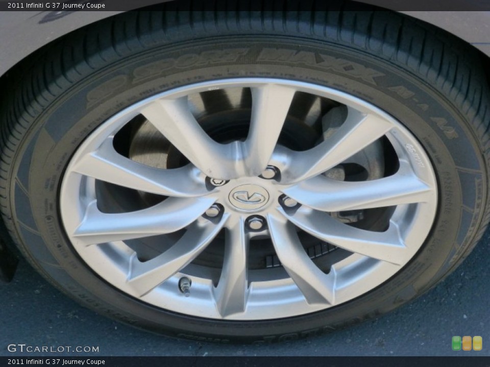 2011 Infiniti G 37 Journey Coupe Wheel and Tire Photo #82548203