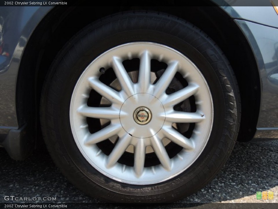 2002 Chrysler Sebring LX Convertible Wheel and Tire Photo #82558426