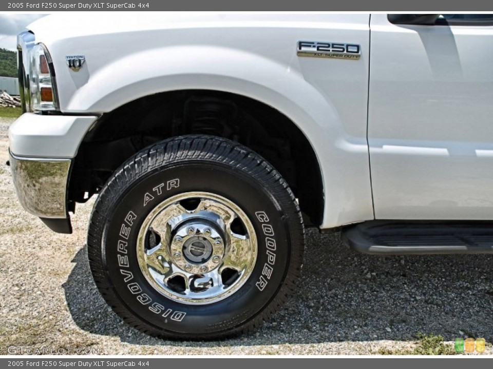 2005 Ford F250 Super Duty XLT SuperCab 4x4 Wheel and Tire Photo #82594136