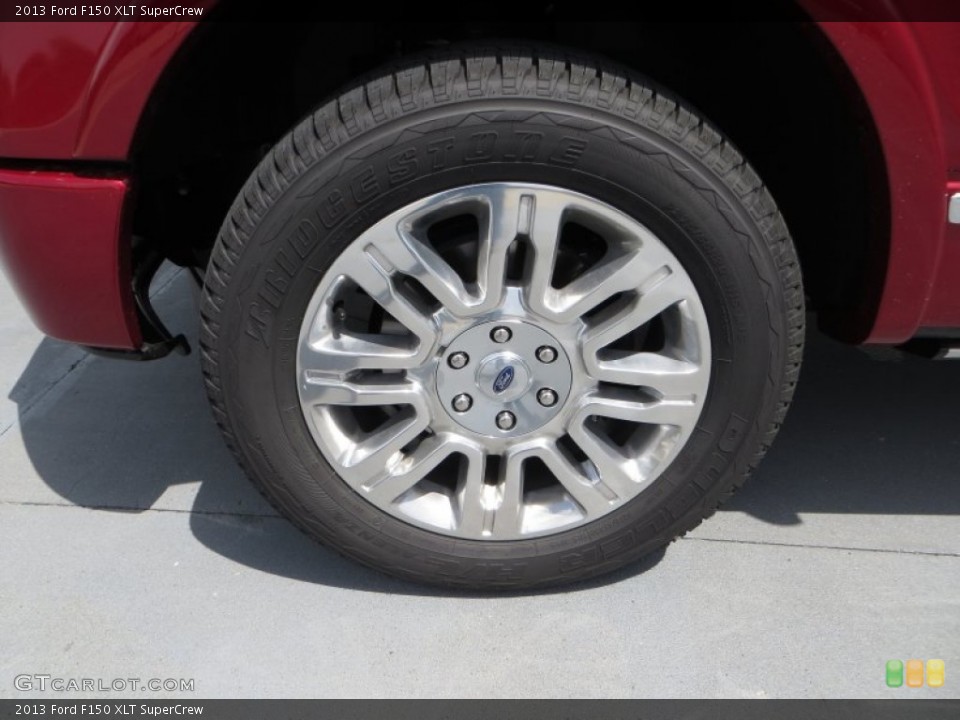 2013 Ford F150 XLT SuperCrew Wheel and Tire Photo #82612550