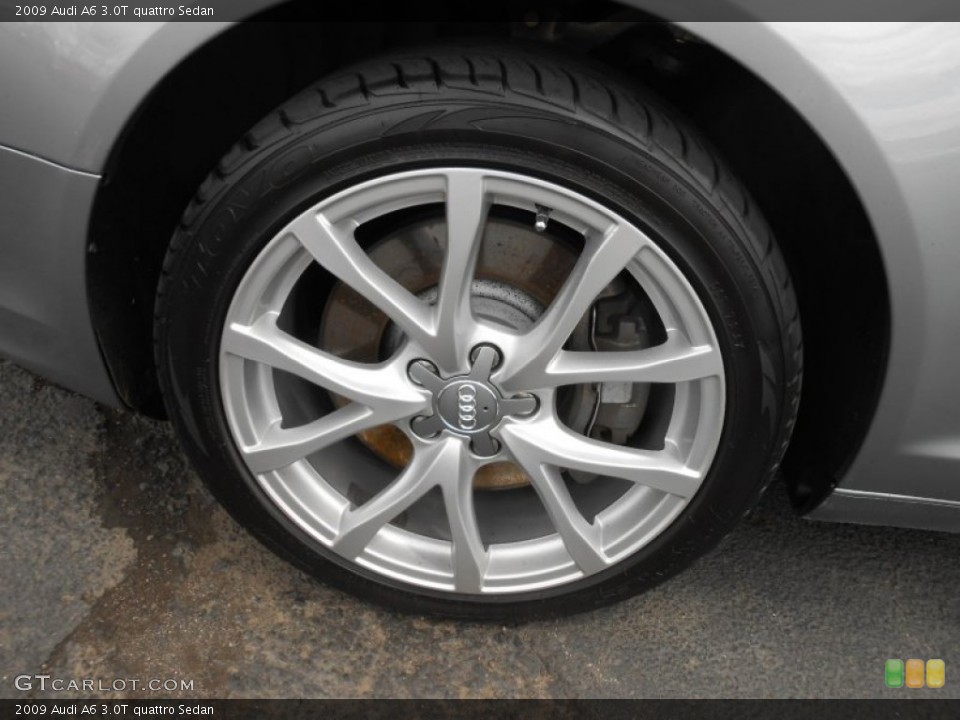 2009 Audi A6 3.0T quattro Sedan Wheel and Tire Photo #82628502