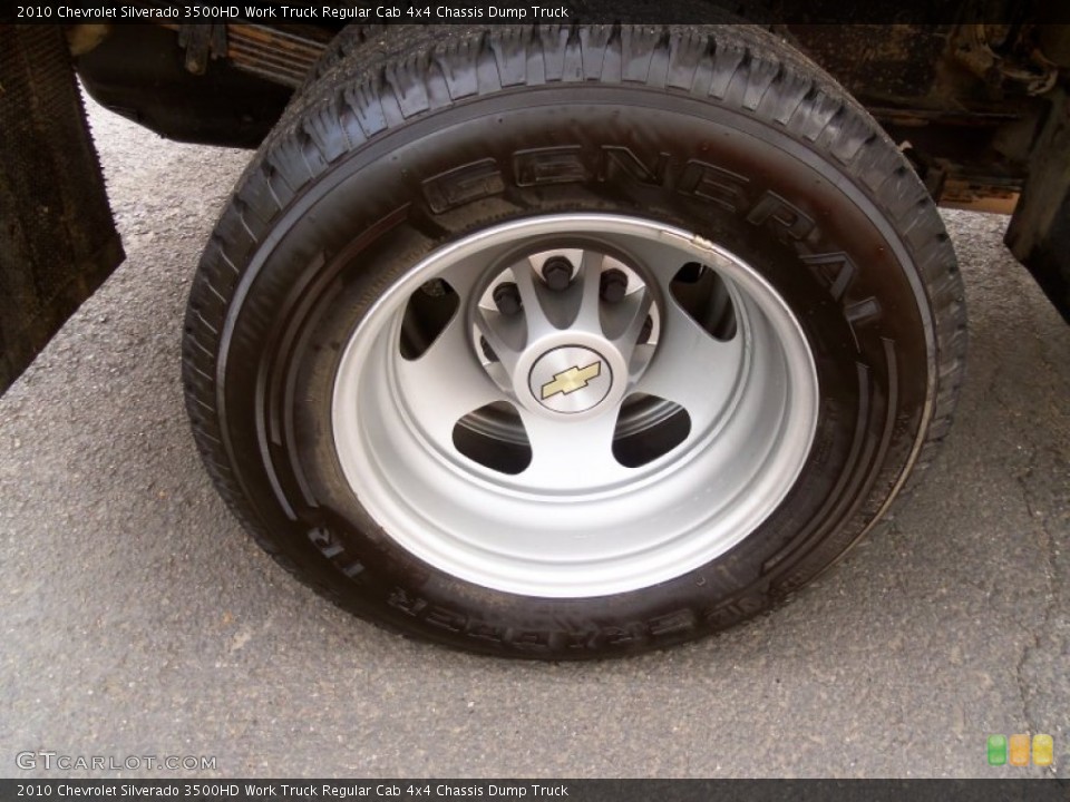 2010 Chevrolet Silverado 3500HD Work Truck Regular Cab 4x4 Chassis Dump Truck Wheel and Tire Photo #82660561