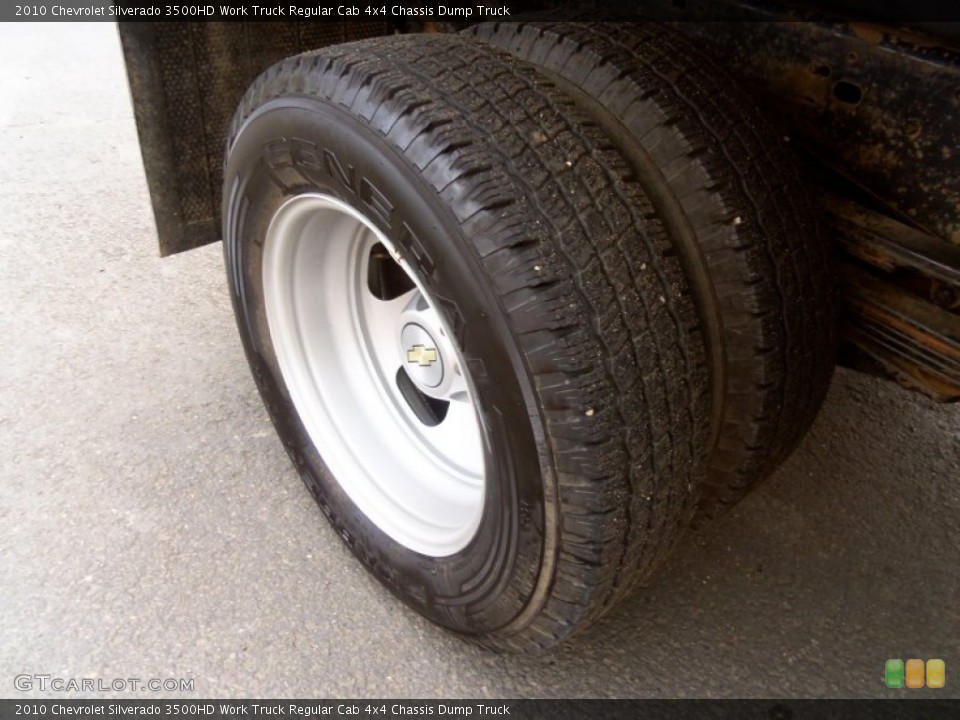 2010 Chevrolet Silverado 3500HD Work Truck Regular Cab 4x4 Chassis Dump Truck Wheel and Tire Photo #82660588