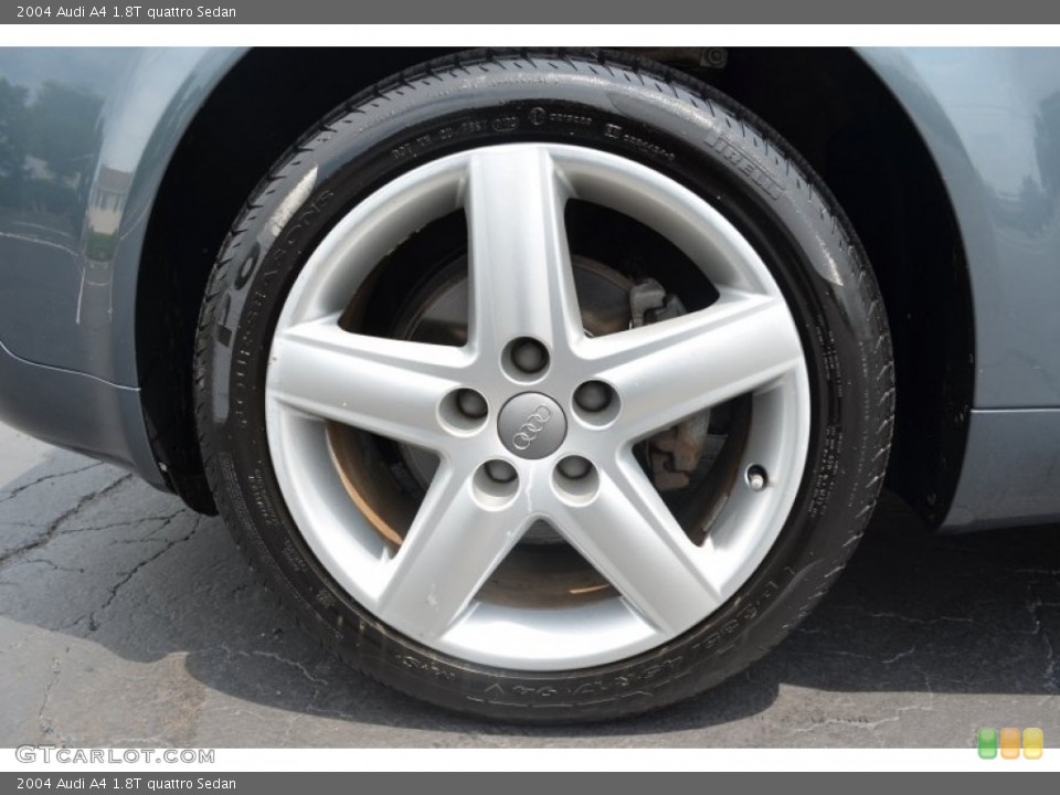 2004 Audi A4 1.8T quattro Sedan Wheel and Tire Photo #82661677