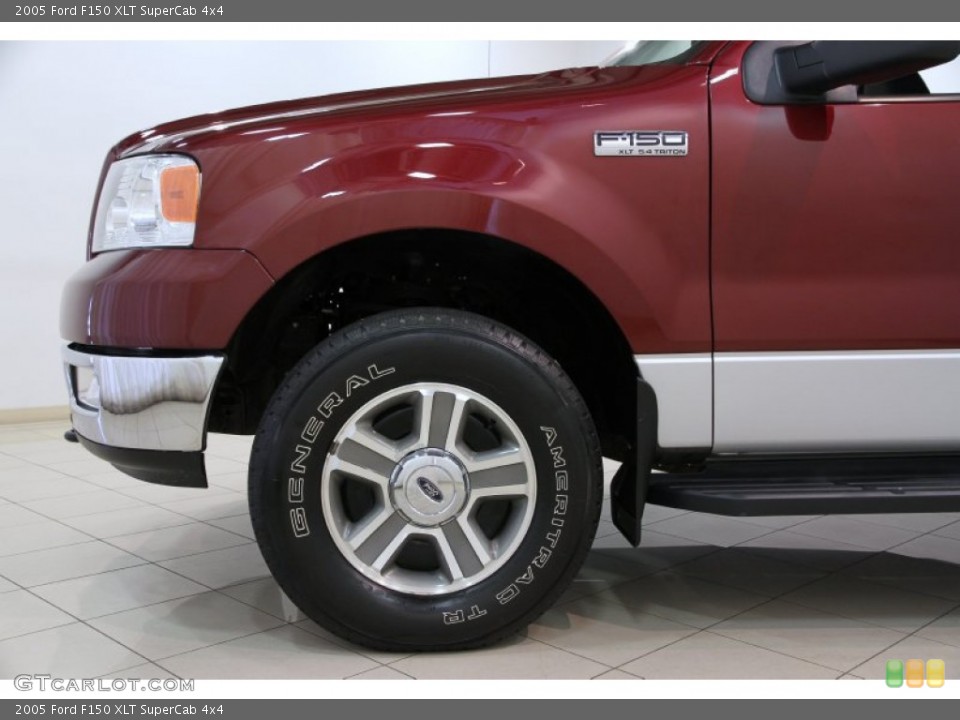 2005 Ford F150 XLT SuperCab 4x4 Wheel and Tire Photo #82668004