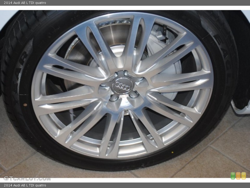 2014 Audi A8 L TDI quattro Wheel and Tire Photo #82682441