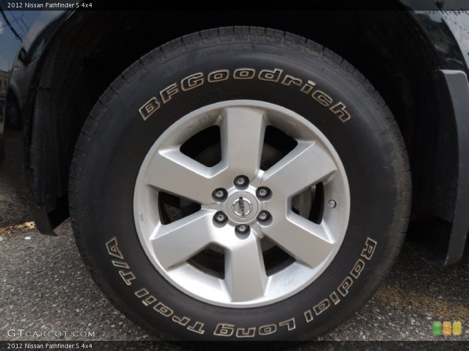 2012 Nissan Pathfinder S 4x4 Wheel and Tire Photo #82694516