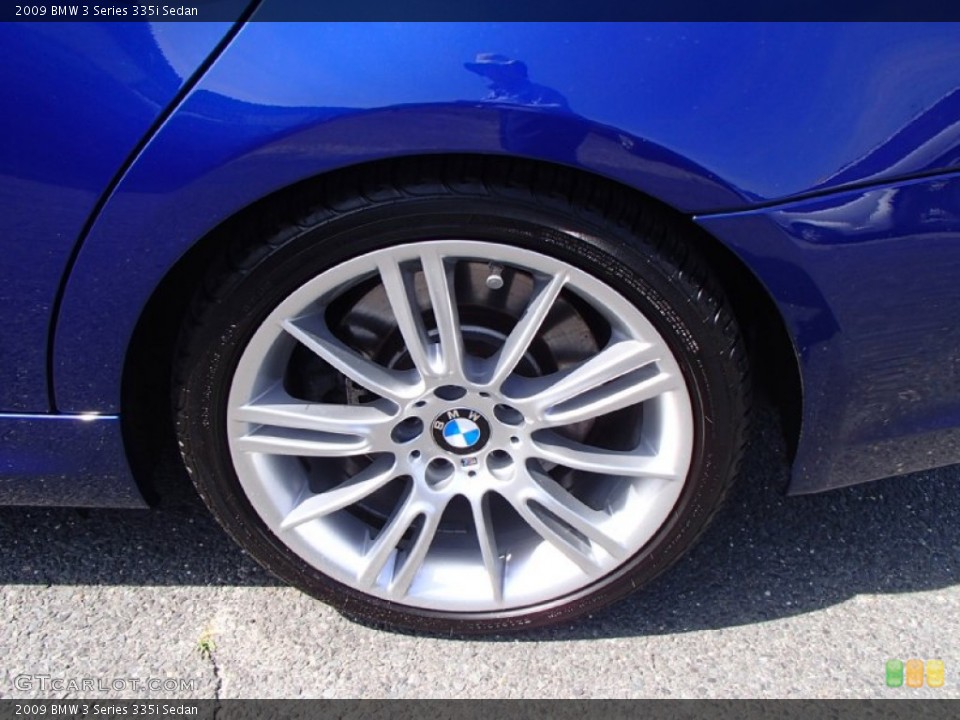 2009 BMW 3 Series 335i Sedan Wheel and Tire Photo #82700902