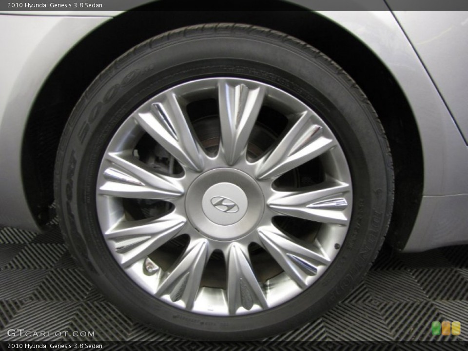 2010 Hyundai Genesis 3.8 Sedan Wheel and Tire Photo #82707442