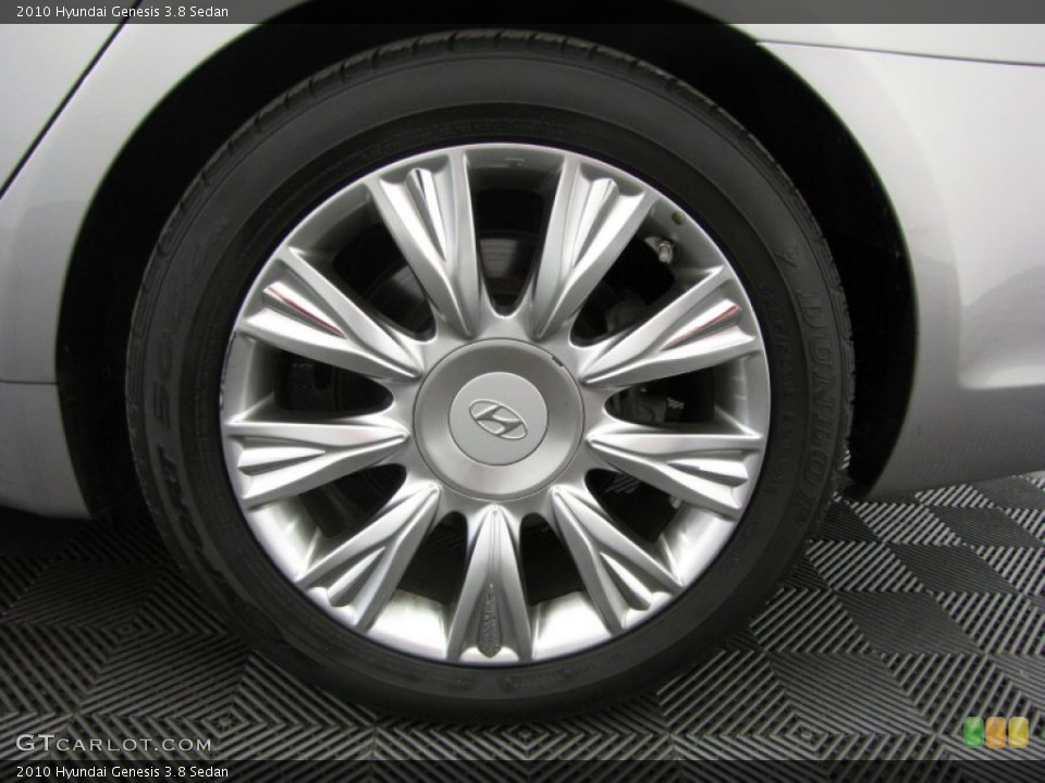 2010 Hyundai Genesis 3.8 Sedan Wheel and Tire Photo #82707463