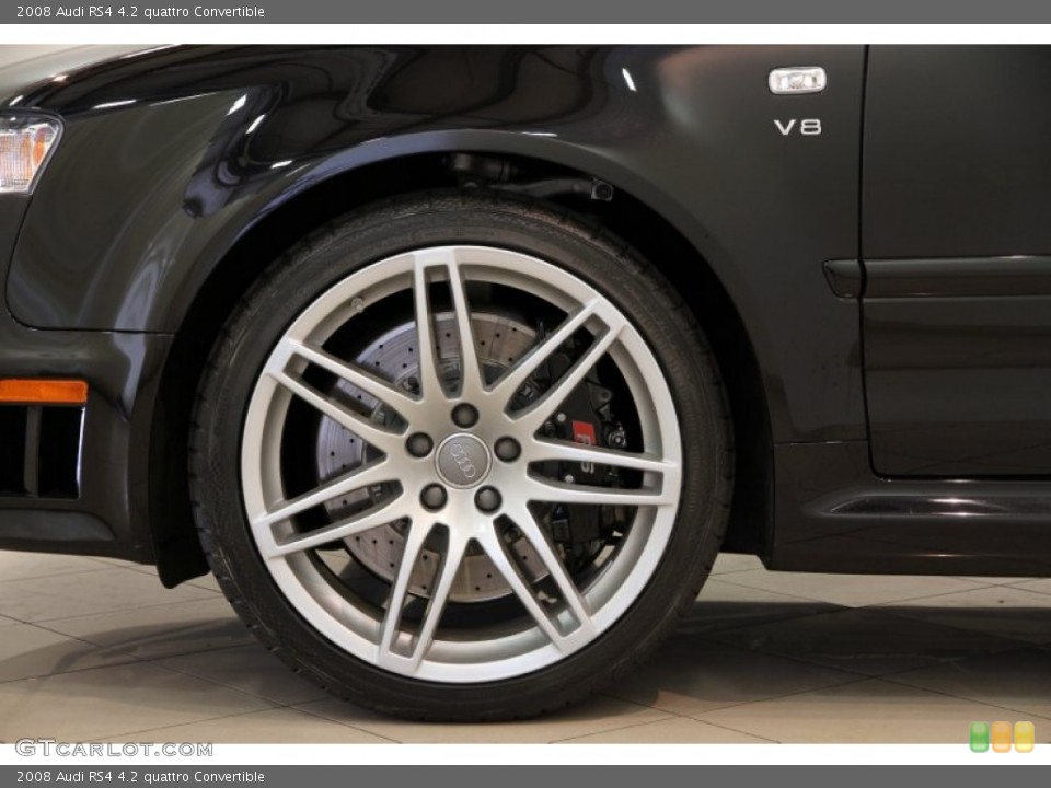 2008 Audi RS4 4.2 quattro Convertible Wheel and Tire Photo #82730752