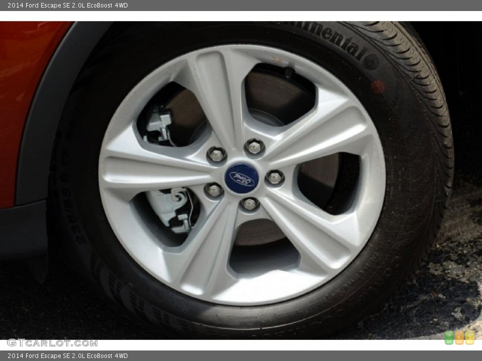 2014 Ford Escape SE 2.0L EcoBoost 4WD Wheel and Tire Photo #82733636