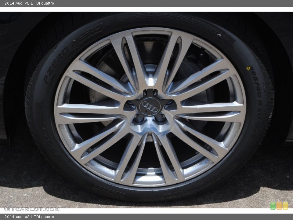 2014 Audi A8 L TDI quattro Wheel and Tire Photo #82743139
