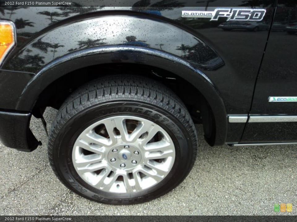 2012 Ford F150 Platinum SuperCrew Wheel and Tire Photo #82747627