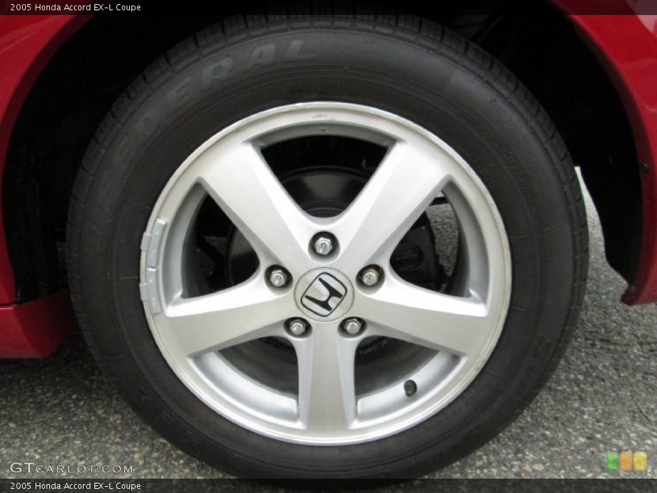 2005 Honda Accord EX-L Coupe Wheel and Tire Photo #82759155