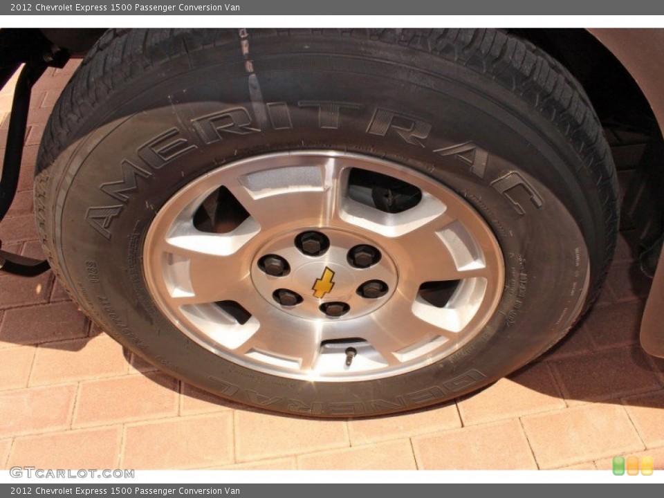 2012 Chevrolet Express 1500 Passenger Conversion Van Wheel and Tire Photo #82775115