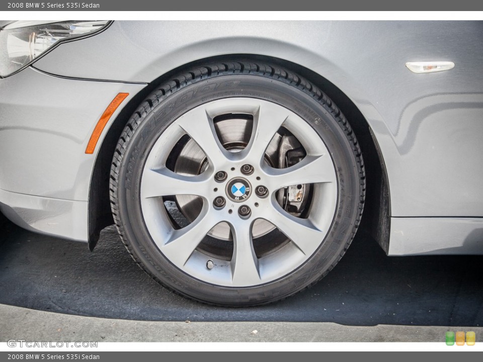 2008 BMW 5 Series 535i Sedan Wheel and Tire Photo #82815771