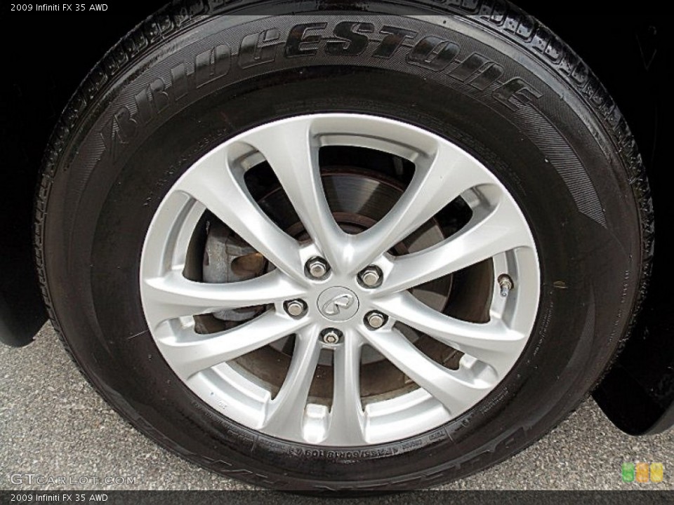 2009 Infiniti FX 35 AWD Wheel and Tire Photo #82829841