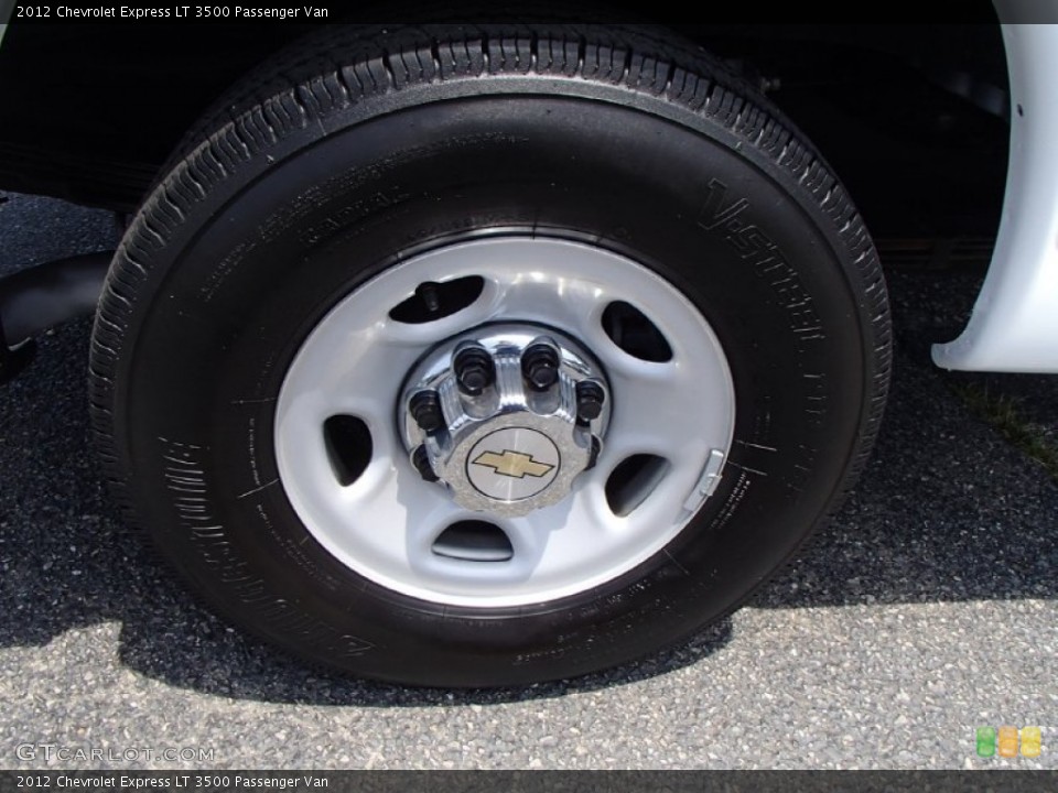 2012 Chevrolet Express LT 3500 Passenger Van Wheel and Tire Photo #82833913