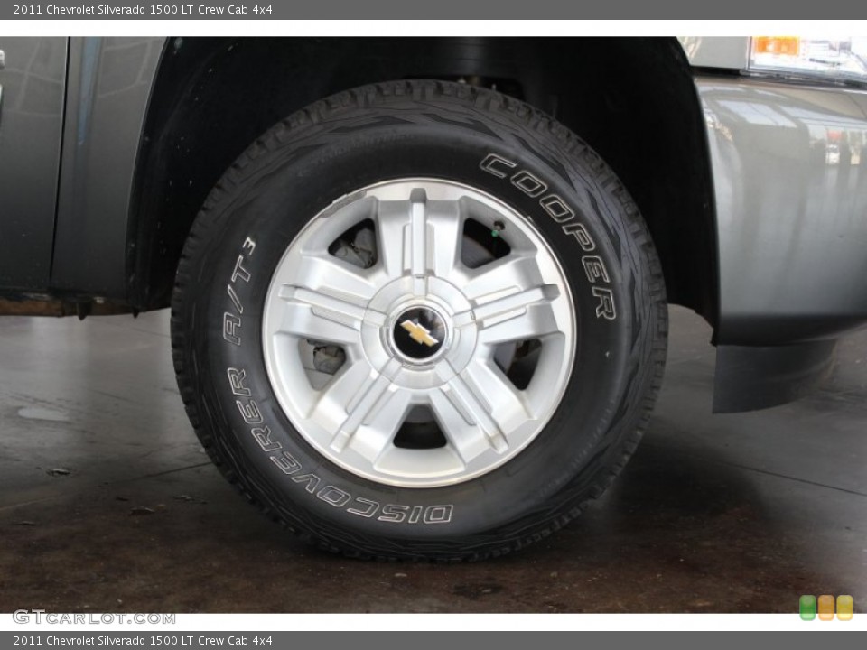 2011 Chevrolet Silverado 1500 LT Crew Cab 4x4 Wheel and Tire Photo #82843798