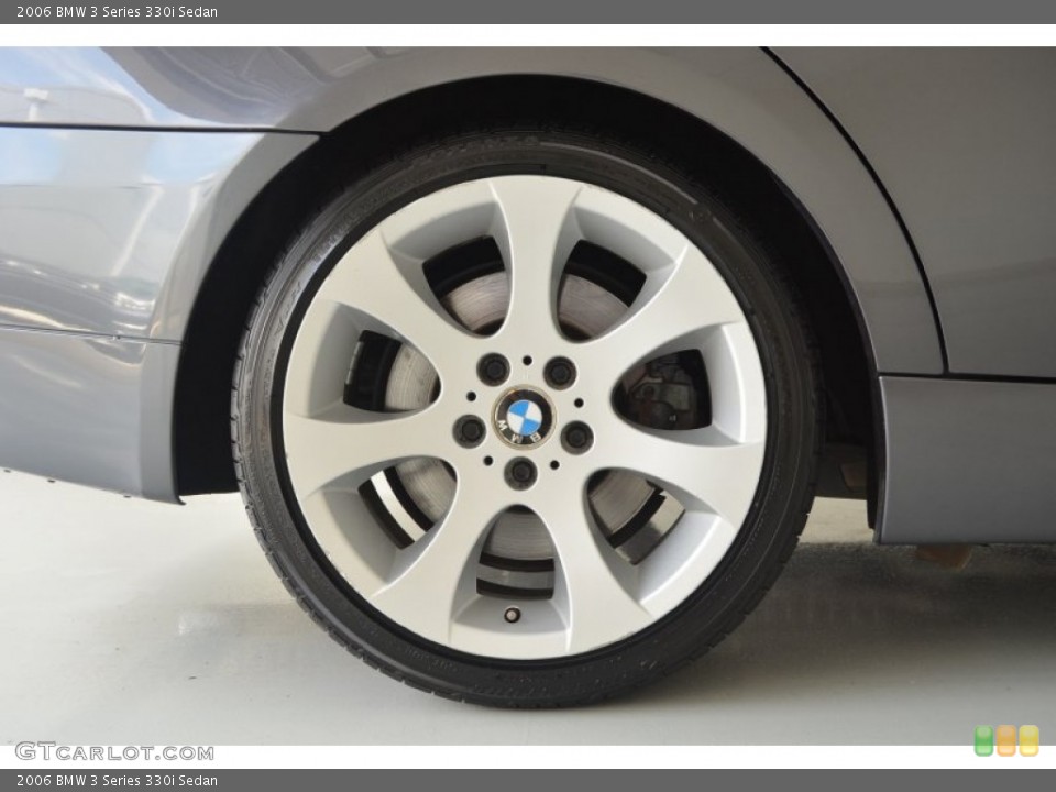 2006 BMW 3 Series 330i Sedan Wheel and Tire Photo #82893998