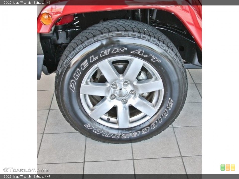 2012 Jeep Wrangler Sahara 4x4 Wheel and Tire Photo #82901551