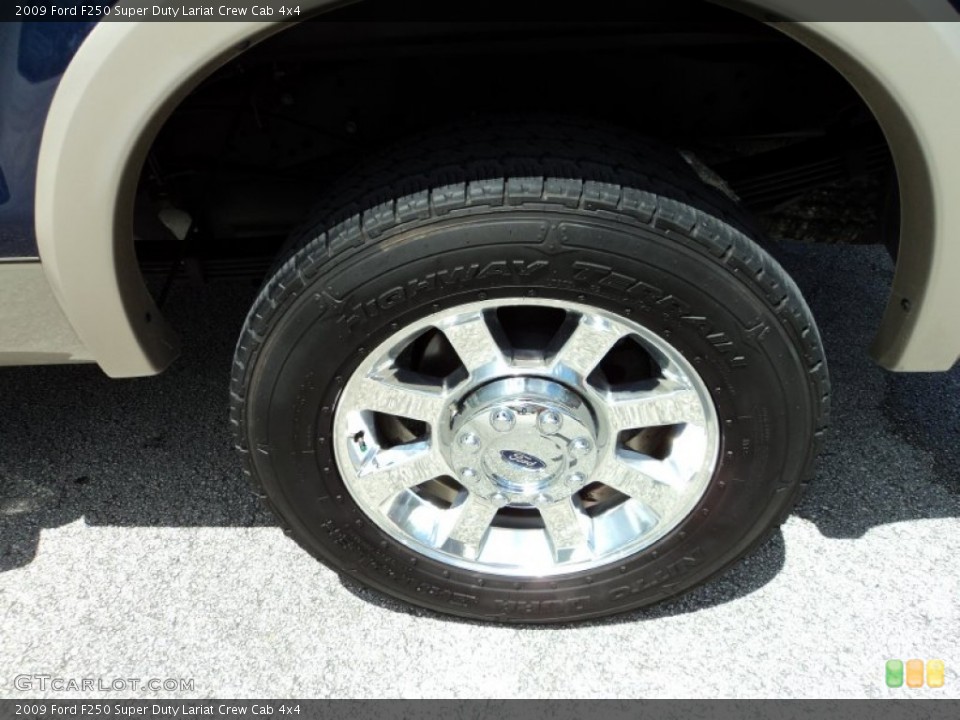 2009 Ford F250 Super Duty Lariat Crew Cab 4x4 Wheel and Tire Photo #82912144