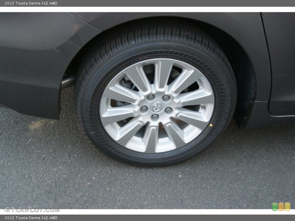 2013 Toyota Sienna XLE AWD Wheel and Tire Photo #82919813