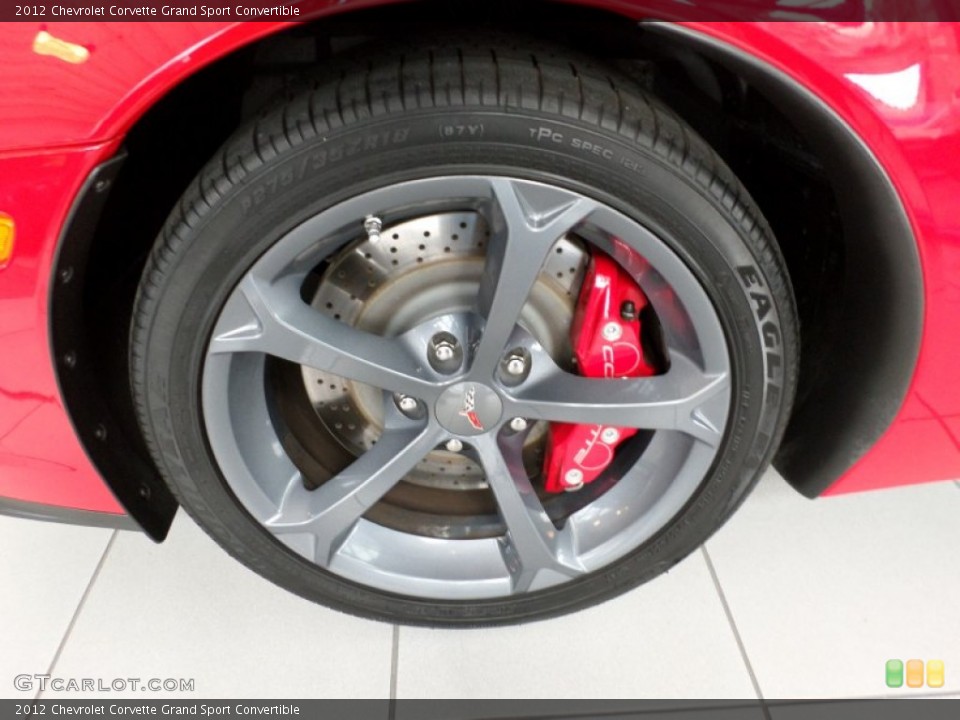 2012 Chevrolet Corvette Grand Sport Convertible Wheel and Tire Photo #82940311