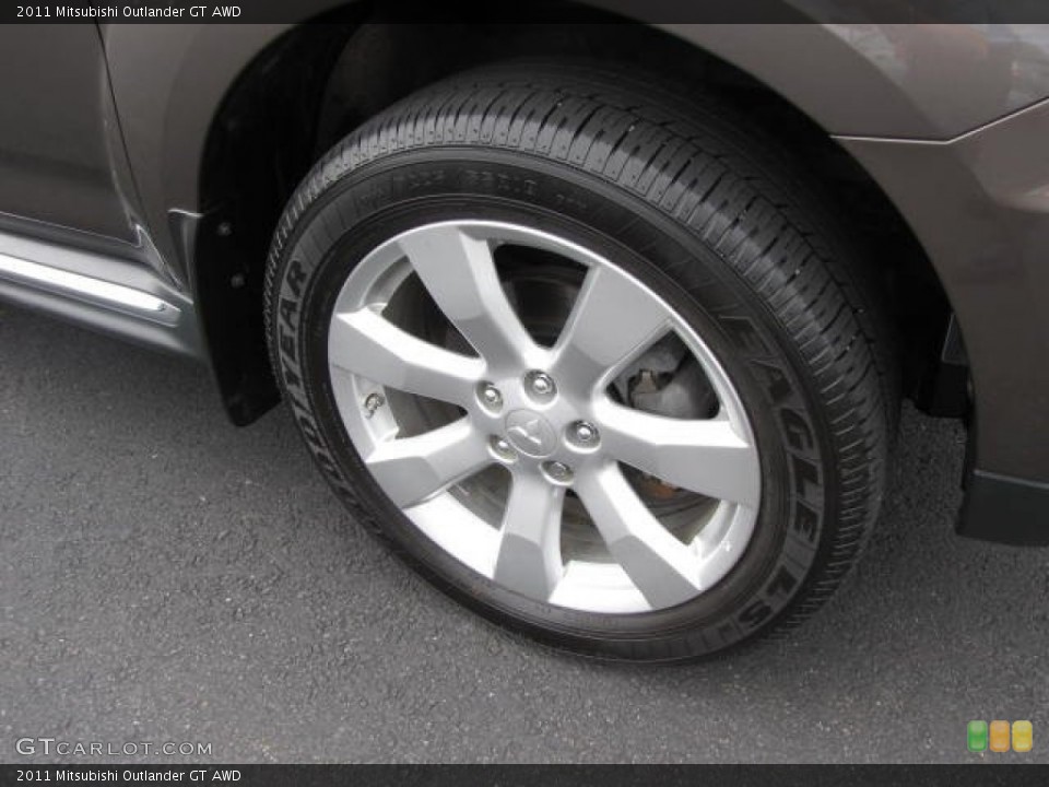 2011 Mitsubishi Outlander GT AWD Wheel and Tire Photo #82945272