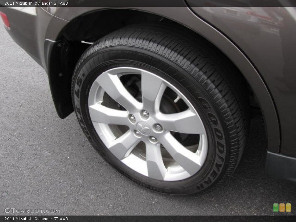 2011 Mitsubishi Outlander GT AWD Wheel and Tire Photo #82945297