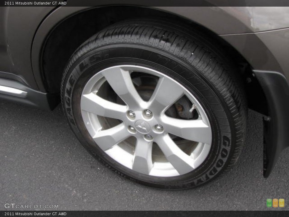 2011 Mitsubishi Outlander GT AWD Wheel and Tire Photo #82945319