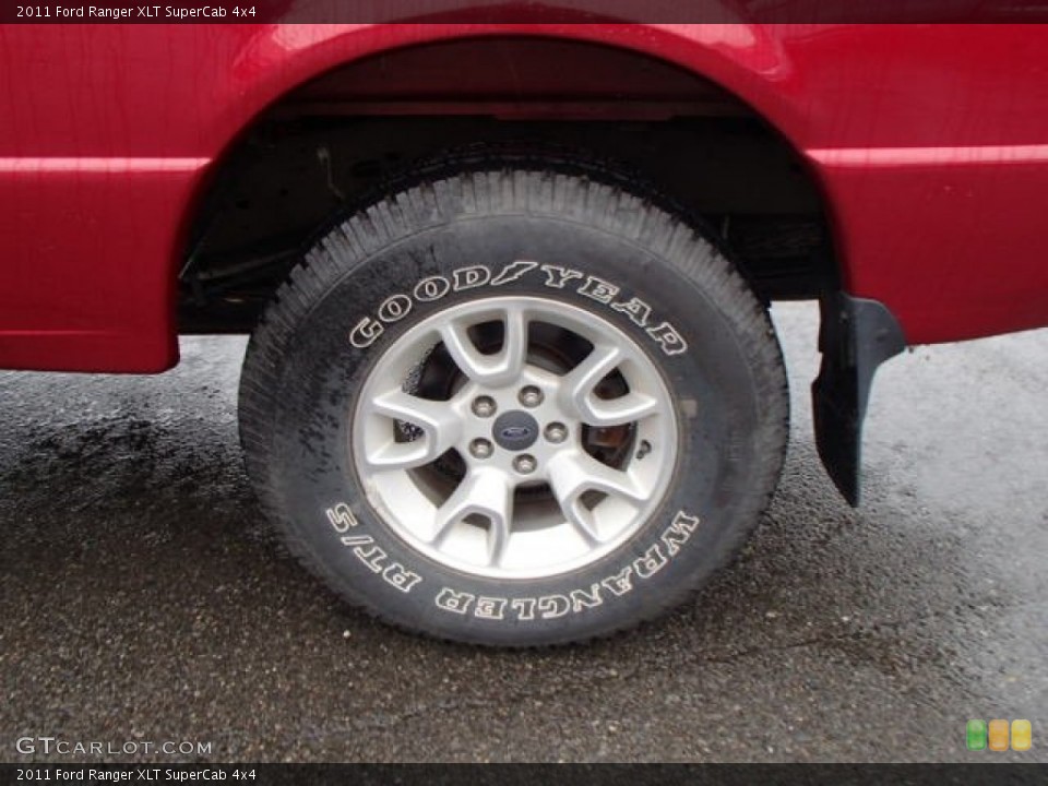 2011 Ford Ranger XLT SuperCab 4x4 Wheel and Tire Photo #82948394