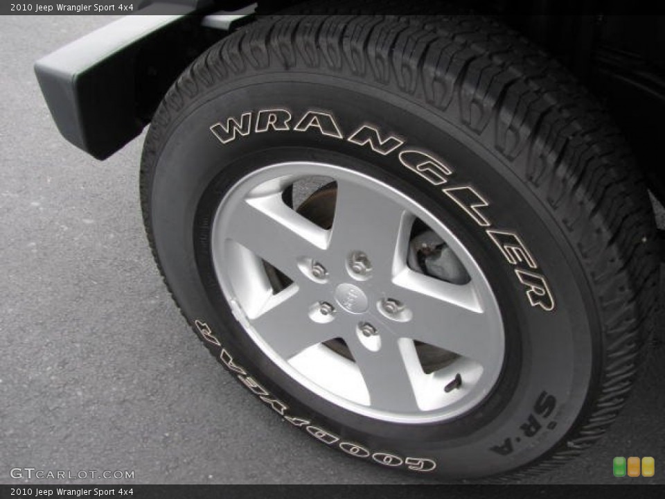 2010 Jeep Wrangler Sport 4x4 Wheel and Tire Photo #82948683