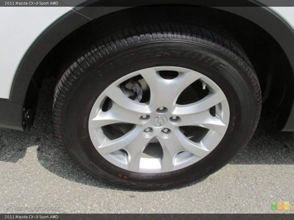 2011 Mazda CX-9 Sport AWD Wheel and Tire Photo #83000981