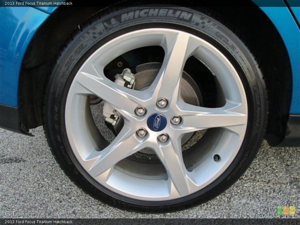 2013 Ford Focus Titanium Hatchback Wheel and Tire Photo #83001199