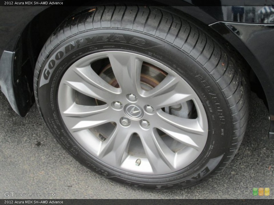 2012 Acura MDX SH-AWD Advance Wheel and Tire Photo #83002808