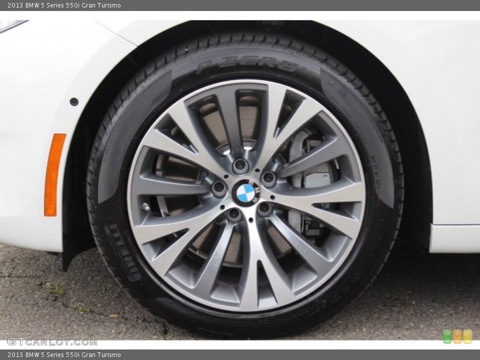 2013 BMW 5 Series 550i Gran Turismo Wheel and Tire Photo #83072885