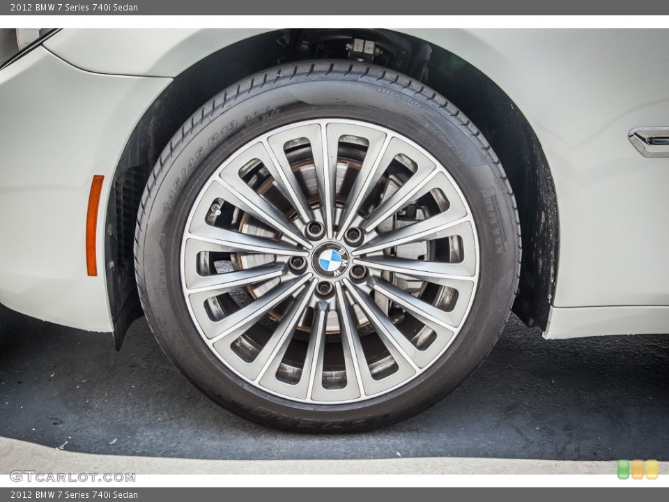 2012 BMW 7 Series 740i Sedan Wheel and Tire Photo #83089355