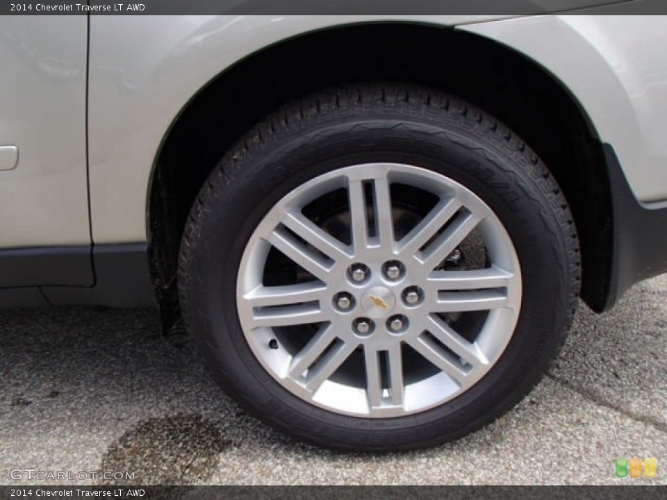 2014 Chevrolet Traverse LT AWD Wheel and Tire Photo #83100029