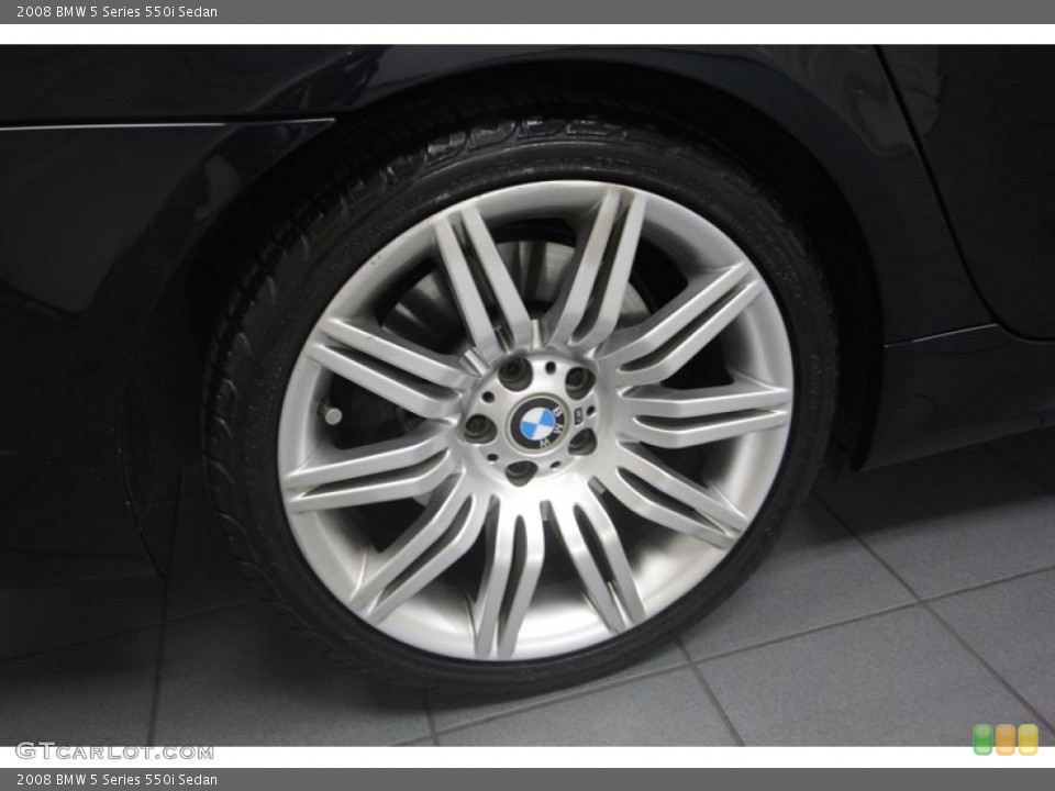 2008 BMW 5 Series 550i Sedan Wheel and Tire Photo #83102132