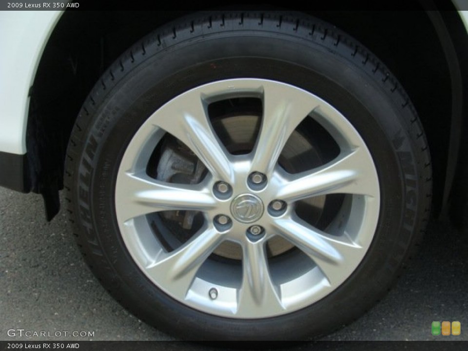 2009 Lexus RX 350 AWD Wheel and Tire Photo #83112225