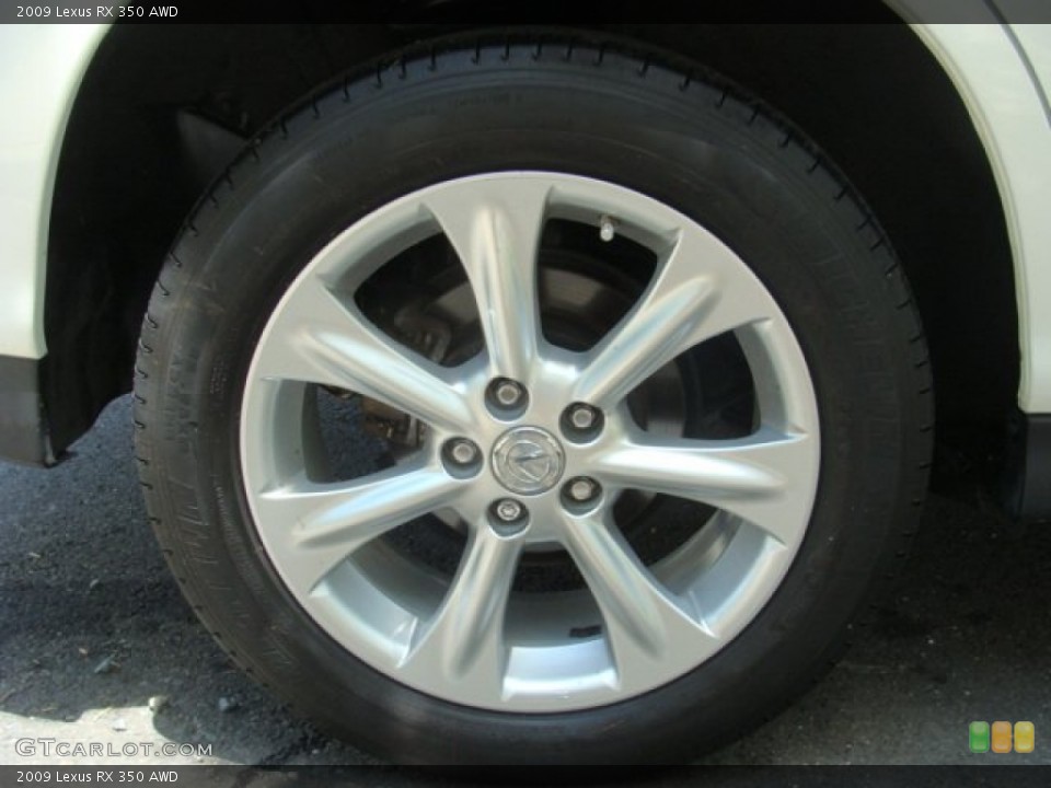 2009 Lexus RX 350 AWD Wheel and Tire Photo #83112247