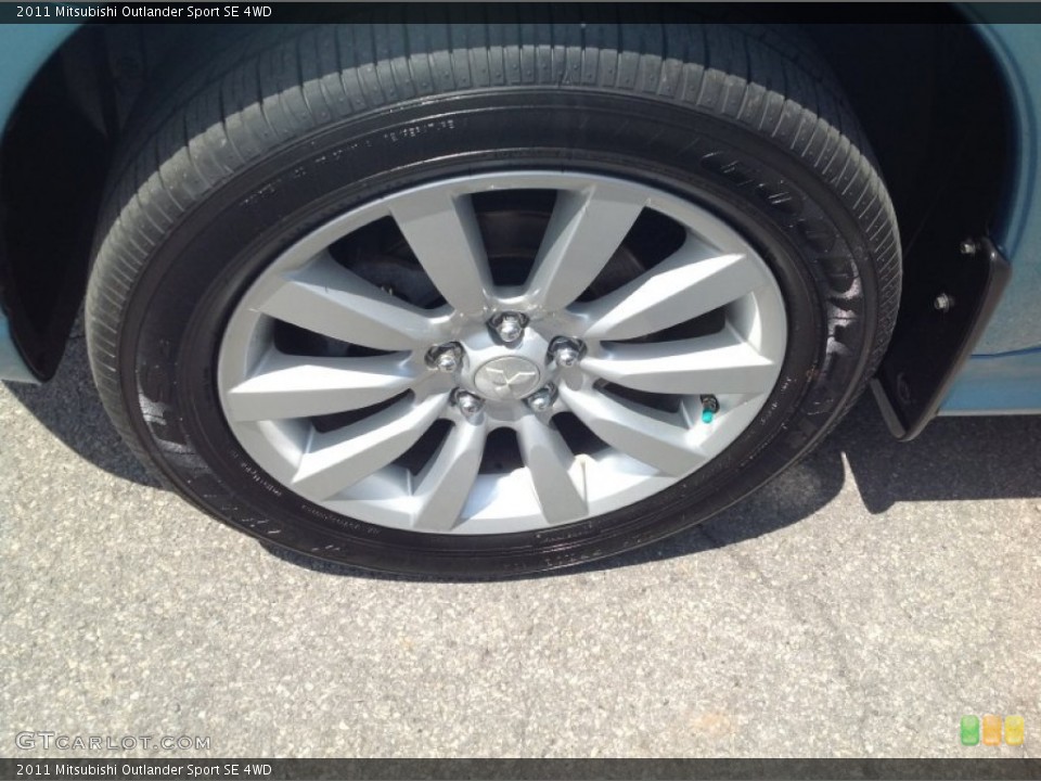 2011 Mitsubishi Outlander Sport SE 4WD Wheel and Tire Photo #83117958