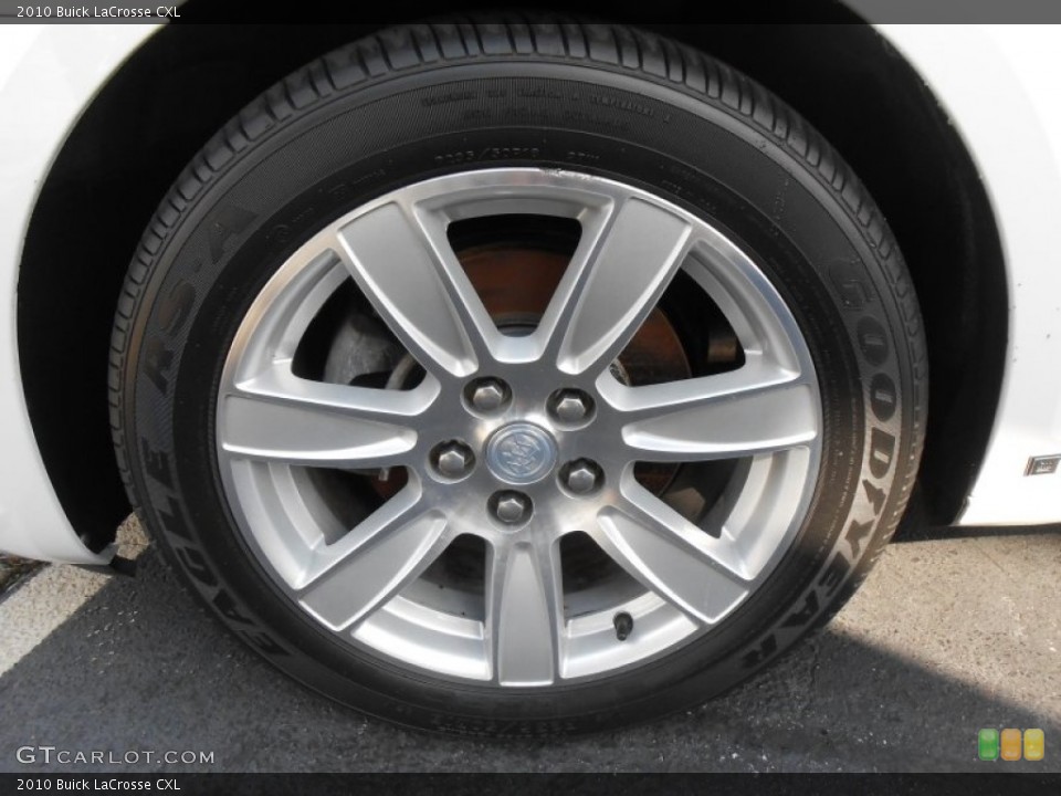 2010 Buick LaCrosse CXL Wheel and Tire Photo #83192043