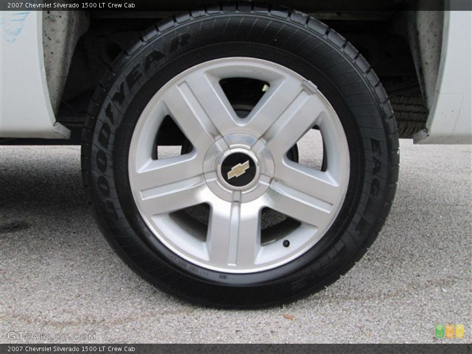 2007 Chevrolet Silverado 1500 LT Crew Cab Wheel and Tire Photo #83219913