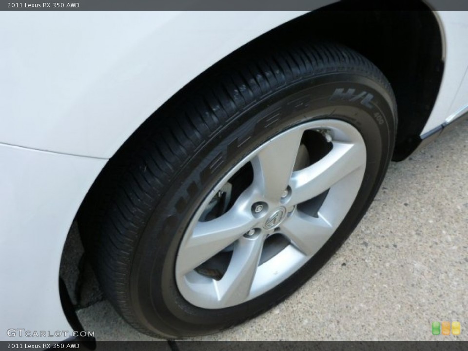 2011 Lexus RX 350 AWD Wheel and Tire Photo #83260115