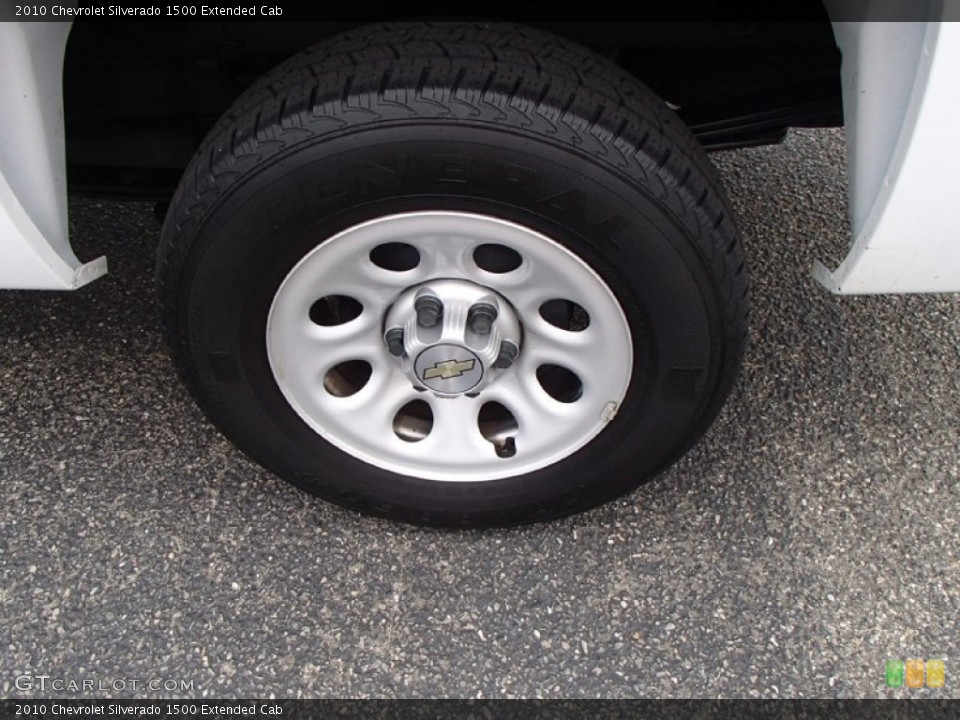 2010 Chevrolet Silverado 1500 Extended Cab Wheel and Tire Photo #83274101