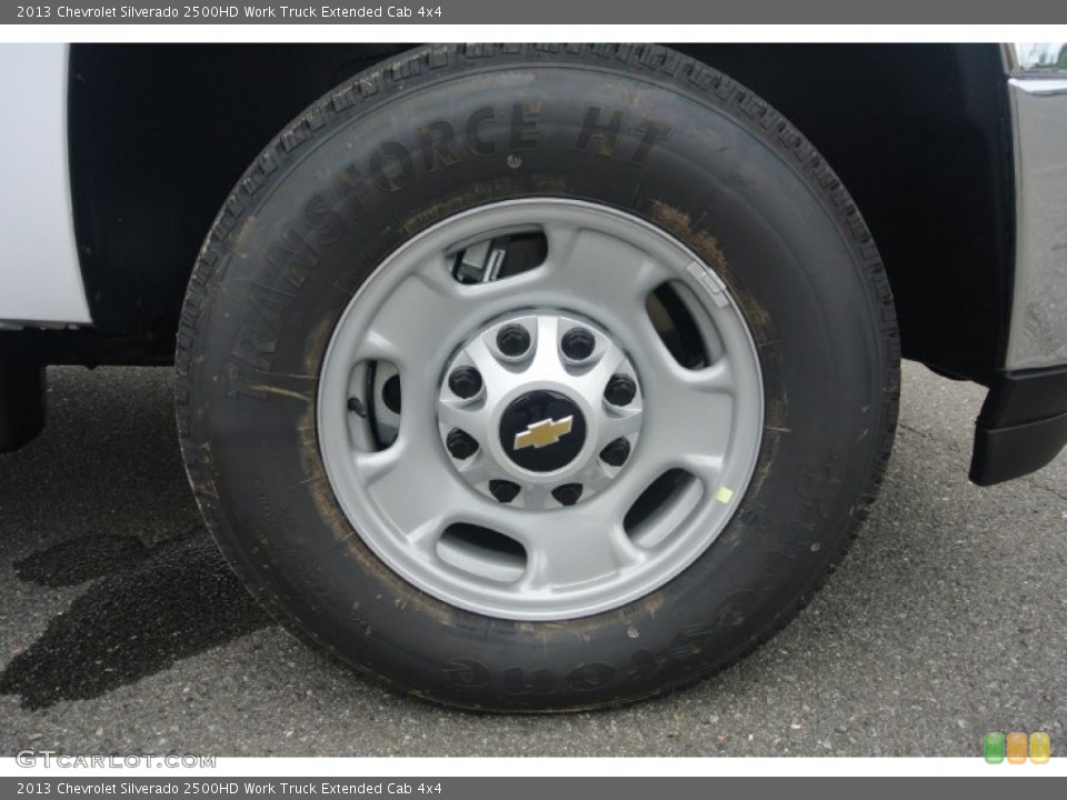 2013 Chevrolet Silverado 2500HD Work Truck Extended Cab 4x4 Wheel and Tire Photo #83278092